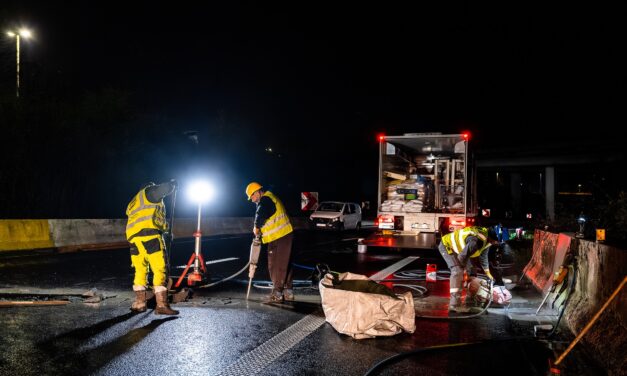 Nóg meer fileleed op E313. Werken aan brugvoegen in Hasselt richting Lummen 